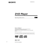 Sony MV-101 manual cover