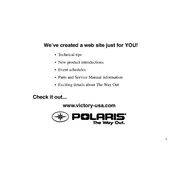 Polaris Victory Vegas manual cover