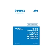 Yamaha FX10D, FX10RTRSD, FX10XTD, FX10XT75D 2013 FX Nytro manual cover