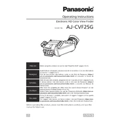 Panasonic AJ-CVF25G manual cover