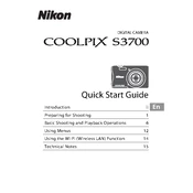 Nikon Coolpix S3700 manual cover