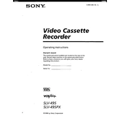 Sony SLV-495 manual cover