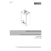 Baxi 825 Combi manual cover