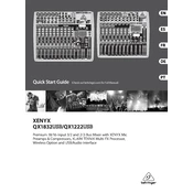 Behringer XENYX QX1222USB manual cover