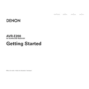 Denon AVR-E200 manual cover