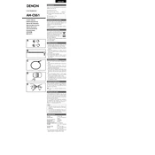 Denon AH-C551K manual cover