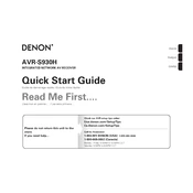 Denon AVR-S930H manual cover