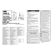 KORG KDM-3 manual cover