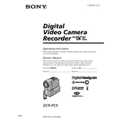 Sony DCR-PC9 manual cover