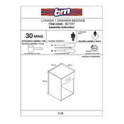 Lokken B&M 1 Drawer Bedside 367397 manual cover