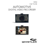 Whistler D250 Automotive Digital Video Recorder manual cover