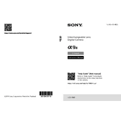 Sony ILCE-9M2 manual cover