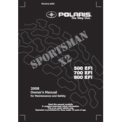 Polaris Sportsman X2 500 EFI, 700 EFI, 800 manual cover