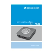 Sennheiser UI 760 manual cover