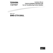 Carrier Toshiba BMS-CT5120UL manual cover