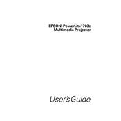 Epson PowerLite 703c manual cover