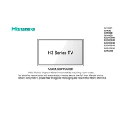 Hisense H3 Series 32H3E9 manual cover