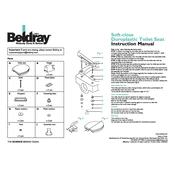 Beldray LA030252 Soft-close Duroplastic Toilet Seat manual cover