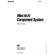 Sony MHC-2200CD manual cover