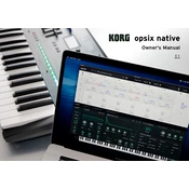 KORG opsix native manual cover