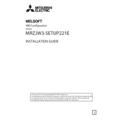 Mitsubishi Electric MRZJW3 SETUP221E manual cover