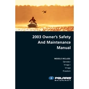 Polaris Genesis, Virage, Freedom 2003 manual cover