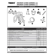 Thule Archway 9009 manual cover