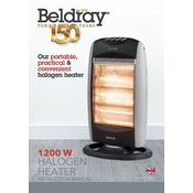 Beldray EH1097SWK 1200 W Halogen Heater manual cover