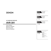 Denon AVR-391 manual cover