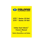 Polaris UTV Series 10 2x4, Series 10 4x4 manual cover