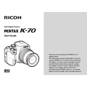 Ricoh Pentax K-70 manual cover