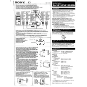 Sony SA-VE130 manual cover