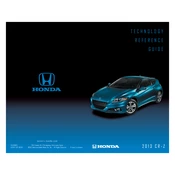 Honda CR-Z 2013 Technology manual cover