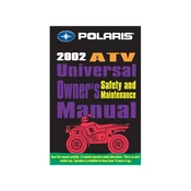 Polaris 2002 ATV Universal manual cover