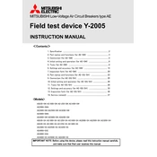 Mitsubishi Electric Y 2005 manual cover