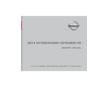 Nissan NV1500 2014 manual cover