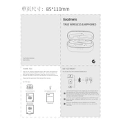 Goodmans B&M True Wireless Earphones 364431 manual cover