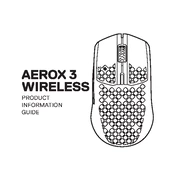 SteelSeries Aerox 3 Wireless 2022 Edition Snow manual cover