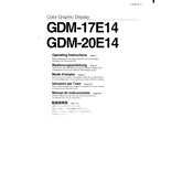 Sony GDM-17E14 manual cover