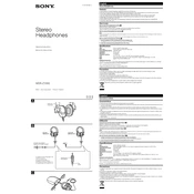 Sony MDR-Z1000 manual cover