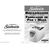 Sunbeam 5891 manual cover