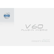 Volvo V60 2015 Plugin Hybrid manual cover