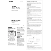 Sony ICF-C215 manual cover