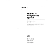 Sony DHC-MD500 manual cover