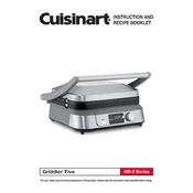 Cuisinart GR-5BP1 manual cover