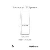 Goodmans B&M Illuminated LED Speaker 335358 manual cover