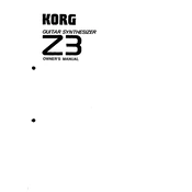 KORG Z3 manual cover