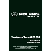 Polaris Sportsman Forest 800 6X6 manual cover