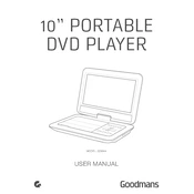 Goodmans B&M 10 Portable DVD Player 329944 manual cover