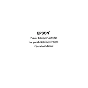 Epson Parallel 8620 for LX-90 manual cover